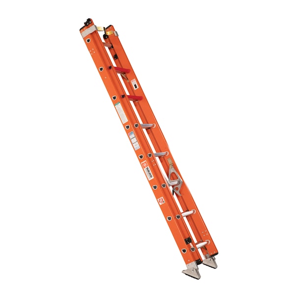 Bauer Ladder Fiberglass Extension Ladder, 300 lb Load Capacity 38016 - main